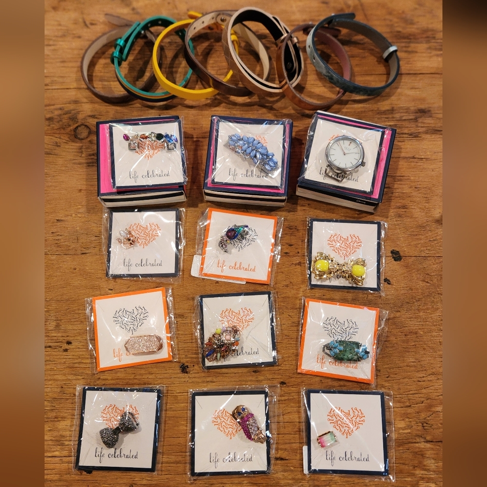 Lot Of STELLA & DOT Bracelets And Charms.  (Retired Pieces)